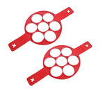 Silicone Non Stick Fantastic Egg Pancake Maker Ring Kitchen Baking Omelet Molds Flip Cooker Egg Ring Mold Pi-Mart