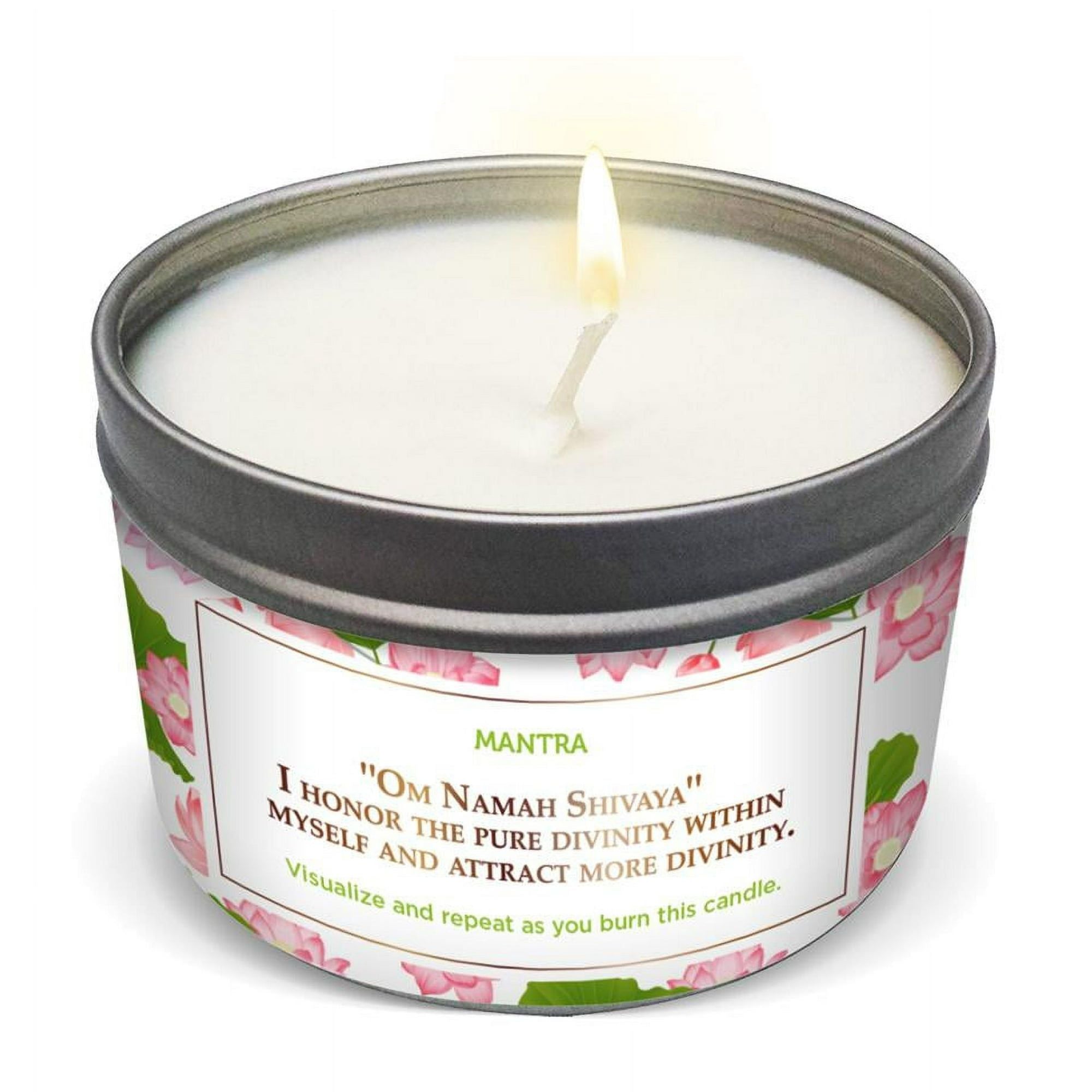 Magnificent 101 Lotus Flower Aromatherapy Candle ¨C 6 Oz - 24 Hour Burn | Soy Wax Tin Candle for True Love & Passion, Purification, Manifestation & Chakra Healing - SJB-DIAMOND ELITES