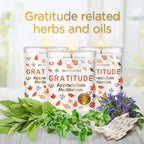 Magnificent 101 Long Lasting Set of 3 Gratitude Smudge Candles | 3.5 Oz Each - 42 Hour Burn |Soy Wax Candle for House Energy Cleansing, Meditation & Manifestation - SJB-DIAMOND ELITES