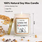 Gifts for Women - Funny Dog Pet-Friendly Lavender Scented Soy Wax Candle - Relaxing Aromatherapy Candle - Best Gift for Dog Lovers, Mom, Best Friends, Girlfriend, Sisters, Female Coworker - SJB-DIAMOND ELITES
