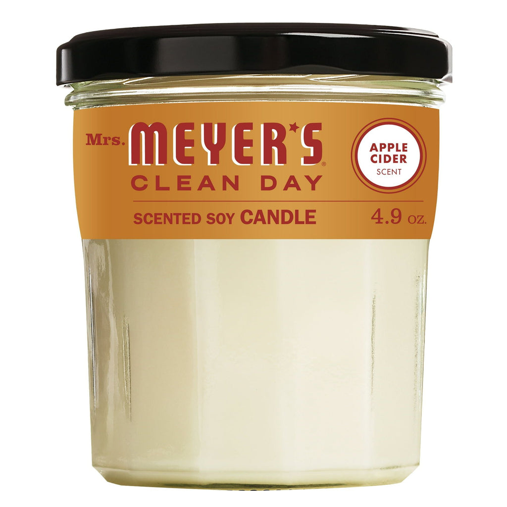 Mrs. Meyer's Clean Day Scented Soy Candle, Apple Cider Scent, 4.9 oz - SJB-DIAMOND ELITES