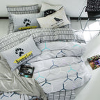Pure cotton four-piece set cotton bed linen duvet cover single Pi-Mart