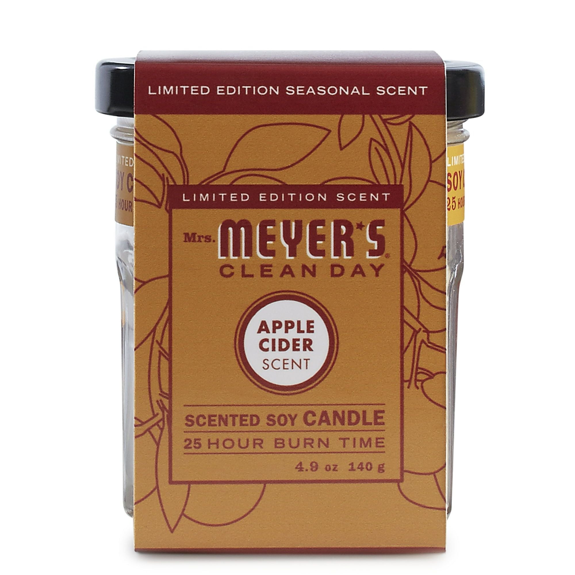 Mrs. Meyer's Clean Day Scented Soy Candle, Apple Cider Scent, 4.9 oz - SJB-DIAMOND ELITES