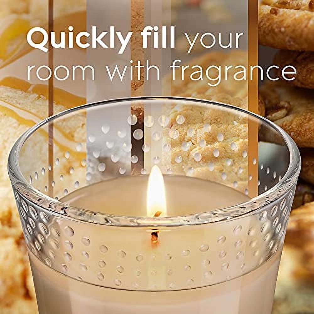 Glade Candle Jar, Air Freshener, Cookie Caramel Rush, 3.4 Oz - SJB-DIAMOND ELITES