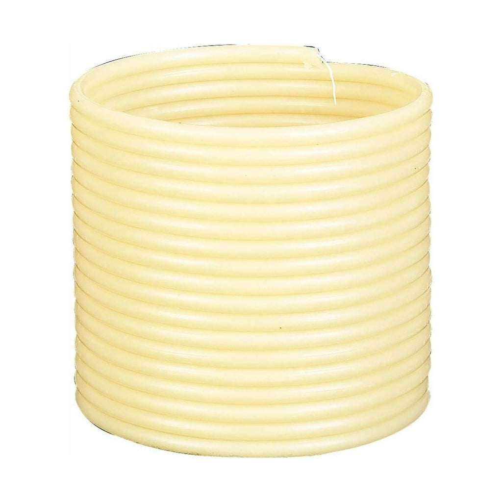 Eclipse - Candle by The Hour- 144-Hour 20561B Dreamy Stylish Beeswax Candle Coil - Beige Un-Scented - SJB-DIAMOND ELITES