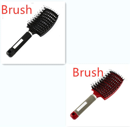 Hairbrush Anti Klit Brushy Haarborstel Women Detangler Hair Brush Bristle Nylon Scalp Massage  Teaser Hair Brush Comb Pi-Mart