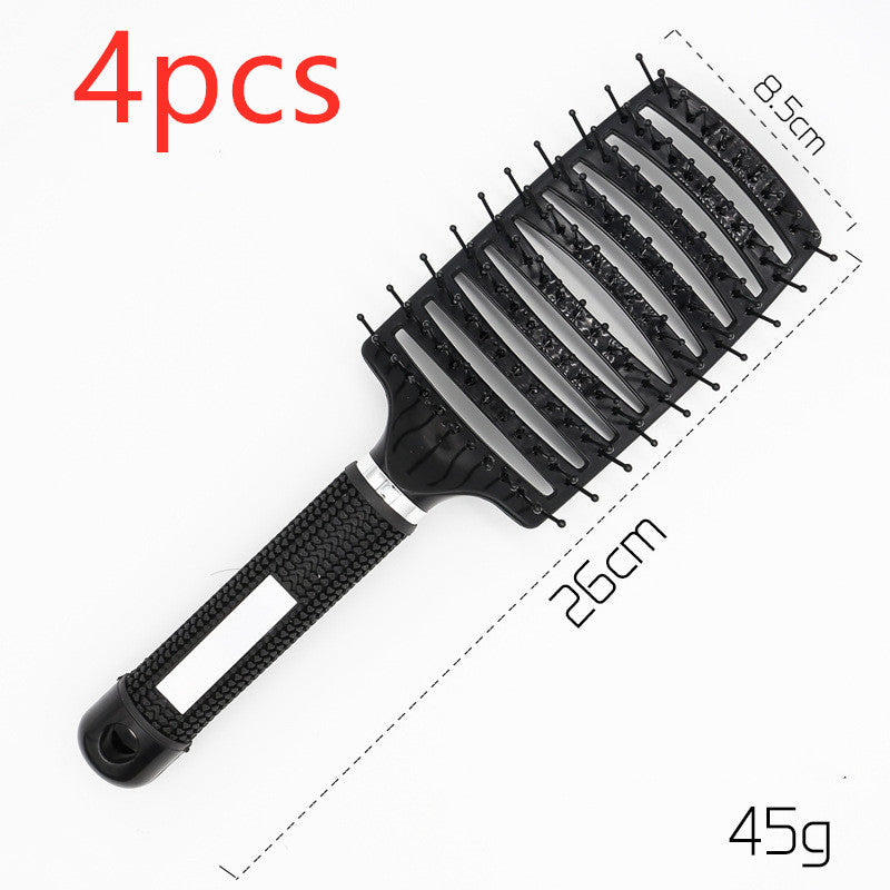Hairbrush Anti Klit Brushy Haarborstel Women Detangler Hair Brush Bristle Nylon Scalp Massage  Teaser Hair Brush Comb Pi-Mart