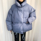 Standing Collar Single Breasted Cotton Jacket Male