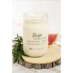 PureYou Handmade Scented Soy Wax Candle Fresh Pink Grapefruit and Rosemary - SJB-DIAMOND ELITES