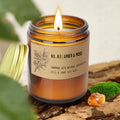 4 Pack Candles Gifts for Home Scented, Long Lasting Jar Soy Scented Candle Gifts, Soy Wax Aromatherapy Candles - Lavender, Amber & Moss, Sandalwood Rose, 28.4oz - SJB-DIAMOND ELITES