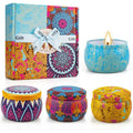 SONSIEN 4 Pack Scented Candles Gift Set, Soy Wax Aromatherapy Candle, Stress Relief Gifts, 17.6 oz - SJB-DIAMOND ELITES