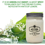 Nika's Home Lily of The Valley Soy Candle 12oz Mason Jar Non-Toxic White Soy Candle Handmade, Long Burning 50-60 Hours Highly Scented All Natural, Clean Burning Candle Gift D¨¦cor - SJB-DIAMOND ELITES
