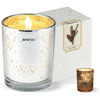 Briful Scented Candles Pine Candle Aromatherapy Soy Candle Jar Christmas Gifts White - SJB-DIAMOND ELITES