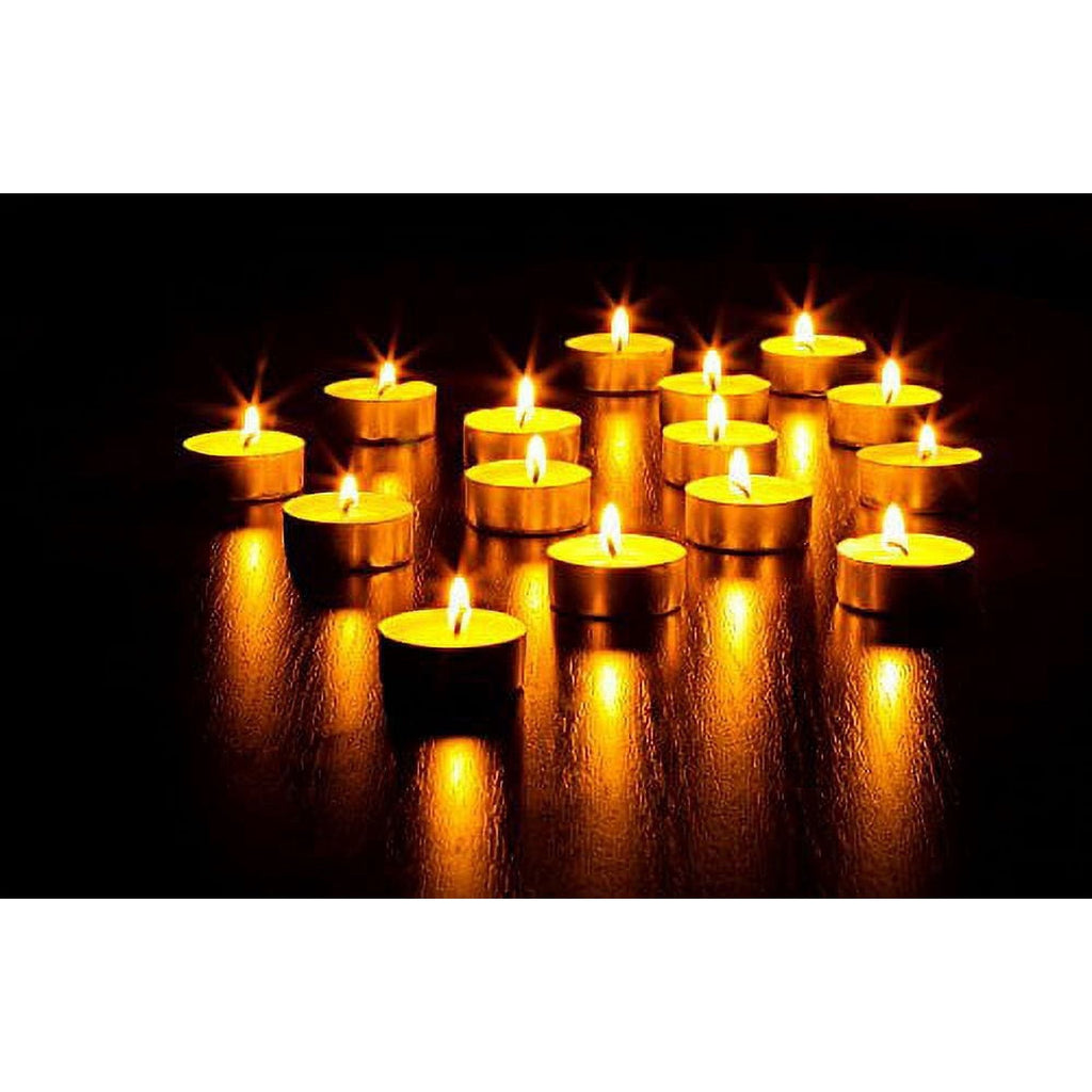 Ohr Candles 4 Hour Unscented Tealight Candles - White, 50 Pack - SJB-DIAMOND ELITES