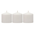 Stonebriar 3" x 3" Unscented 1-Wick White Pillar Candles, 3 Pack - SJB-DIAMOND ELITES