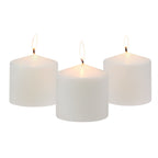 Stonebriar 3" x 3" Unscented 1-Wick White Pillar Candles, 3 Pack - SJB-DIAMOND ELITES