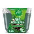 Glade Candle, 3 Wick Scented Candle, Pine Wonderland, 6.8 oz - SJB-DIAMOND ELITES