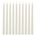Stonebriar Unscented 10" Dripless Taper Candles with 7 Hour Burn, 10 Pack, White - SJB-DIAMOND ELITES