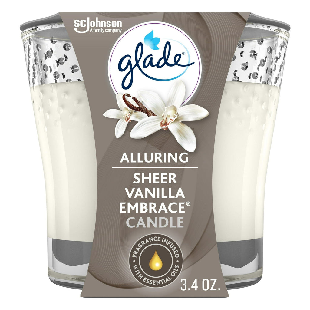 Glade Candle, Pure Vanilla Joy, 3.4 oz. - SJB-DIAMOND ELITES