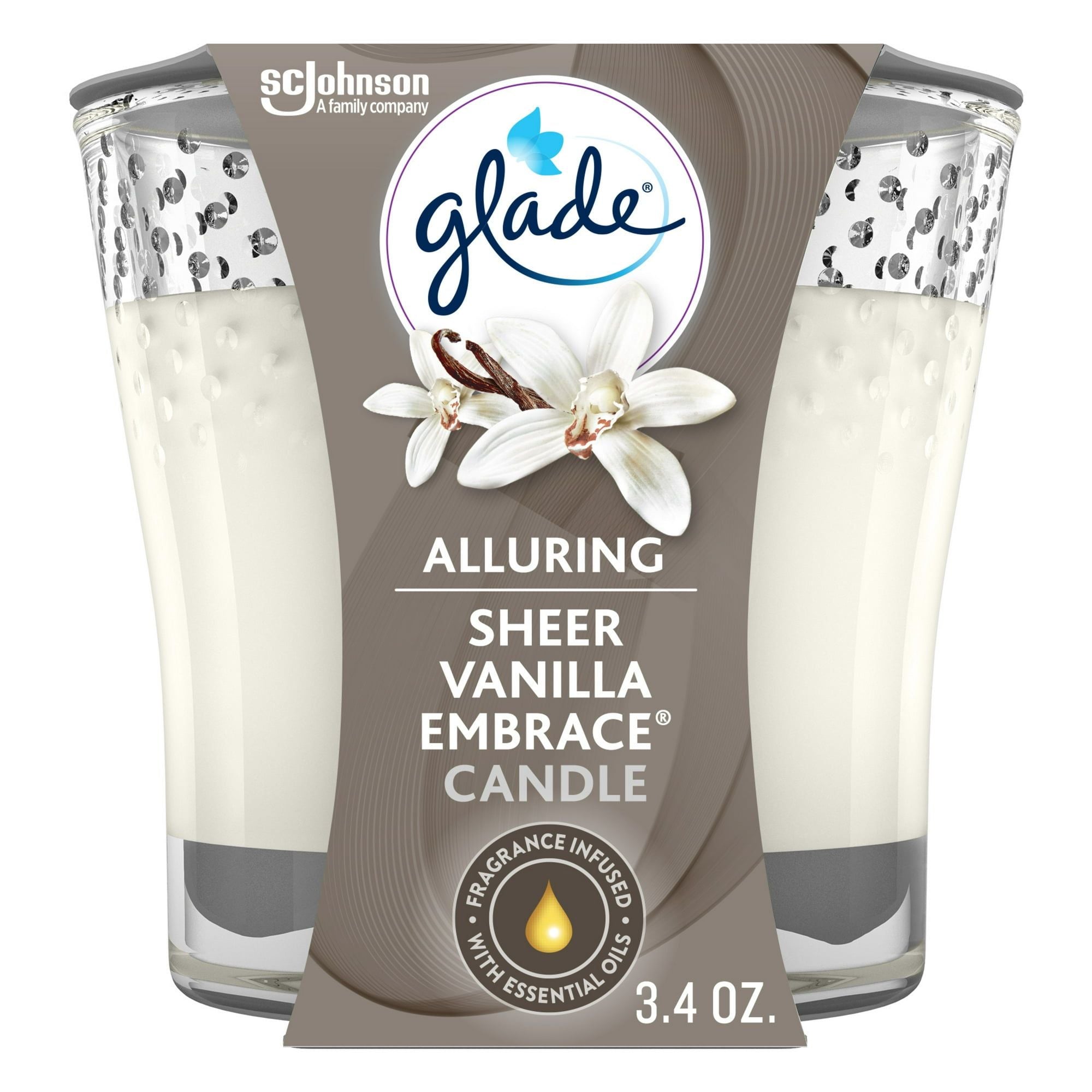 Glade Candle, Pure Vanilla Joy, 3.4 oz. - SJB-DIAMOND ELITES