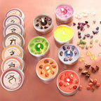Chakra Candles Set of 7,Meditation Crystal Scented Candles Gift Set for Women, Spiritual Healing Candles for Promotes Positive Energy,Yoga,Cleansing,Manifesting,Relaxation - SJB-DIAMOND ELITES