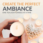 PAMI Premium Tealight Candles Unscented Paraffin Small Candles in Bulk, 50-Pack - SJB-DIAMOND ELITES