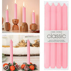 STONCEL Pink Candles 10 in, 12 Pack Pink Candle Sticks Tapered Candles Set, Tall Candles Smokeless and Unscented, Paraffin Wax with Cotton Wicks, 6 Hour Burn Time for Candlesticks Dinner Festival - SJB-DIAMOND ELITES