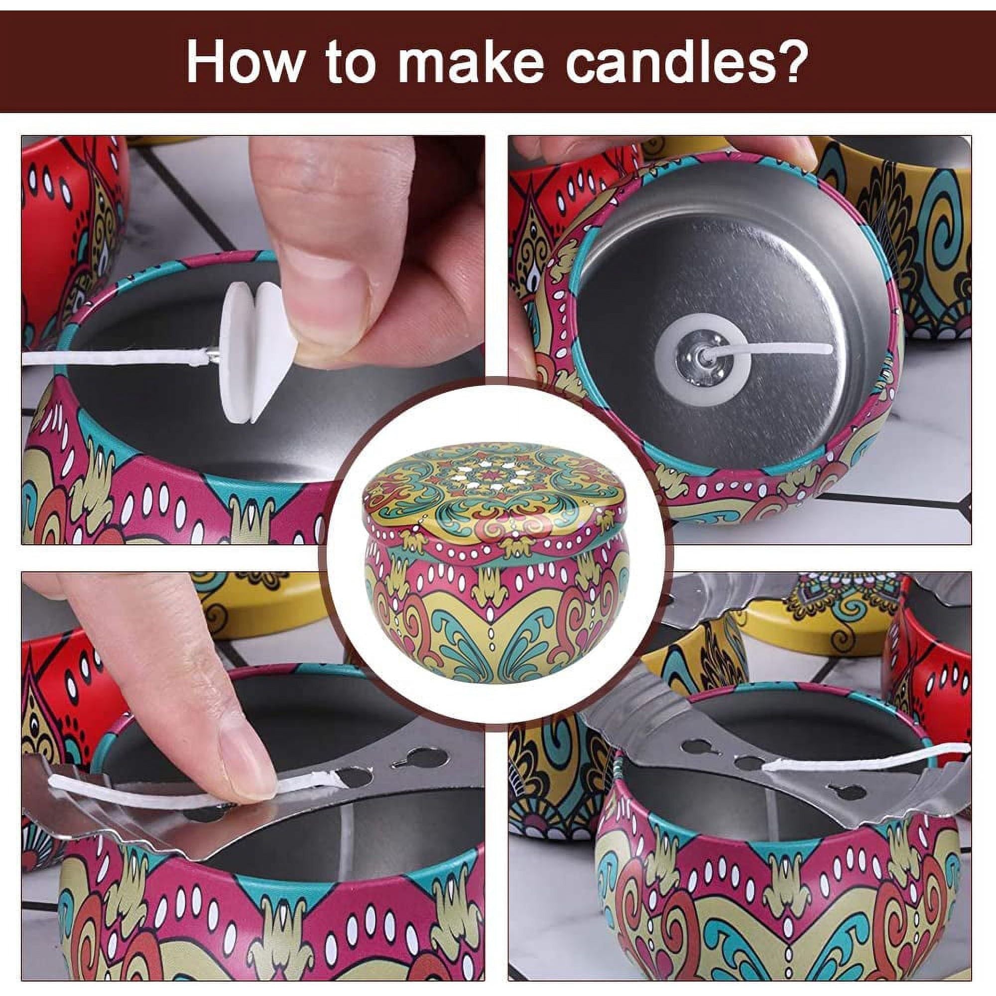BUZIFU 12 Pcs Candle Tins, 2.5 oz Empty Candle Jars Candle Making Tin Jars Metal Candle Tins Mini Candle Making Containers Candle Jars Metal Tins with Lids for DIY Candle Making, Arts, Crafts,Storage - SJB-DIAMOND ELITES