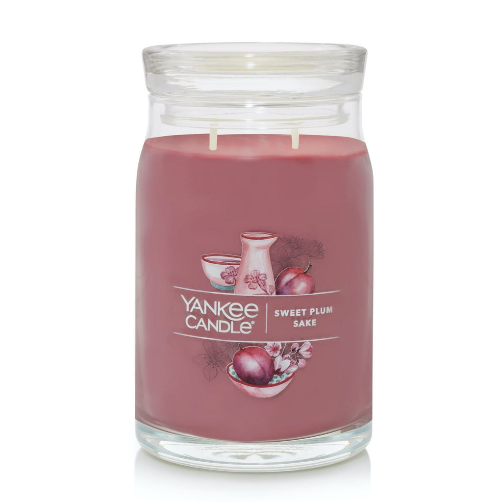 Yankee Candle Sweet Plum Sake Signature Large Jar Candle - SJB-DIAMOND ELITES