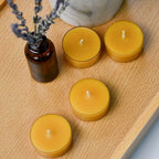 DEYBBY Beeswax Tealight Candles, Small Natural Beeswax Candle in Clear Cup for Home Decor (20 Pack) - SJB-DIAMOND ELITES