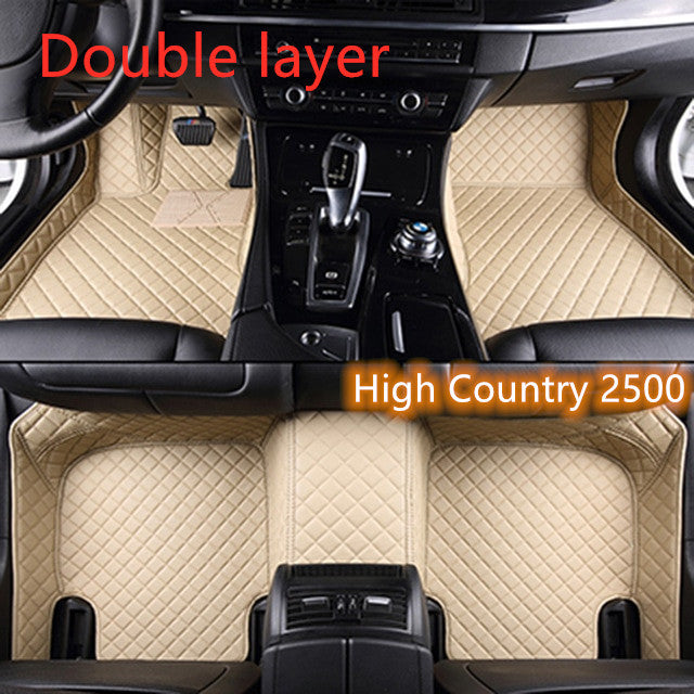 Fully Surrounded Car Leather Floor Mat Pad All Weather Protection Pi-Mart