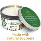 Magnificent 101 Long Lasting Remover Smudge Candle | 6 Oz - 35 Hour Burn | A ll N atural Pure Sage Scented Soy Wax Candle for House Energy Cleansing & Manifestation | Erase Negativity with Positivity