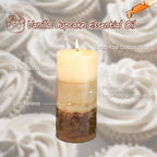 Meltone Pillar Candles, Scented Candle, Set of 3 Vanilla Cupcake Aromatherapy Candles for Home Scented, Woman Gifts, Bathroom, Spa, Wedding (3 ¡Á 6")
