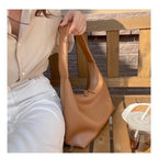 Simple versatile hobo bag for women, hand soft leather hobo bag, retro shoulder armpit bag - SJB-DIAMOND ELITES