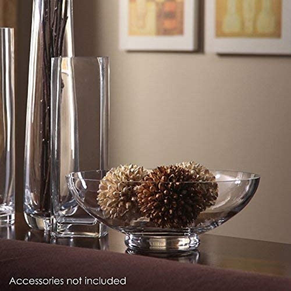 Hosley 11.8 inch Diameter, Clear Glass Floating Candle Bowl - SJB-DIAMOND ELITES