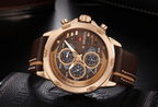 Men's  Sports Waterproof Watch With Chronometers And Leather Belt Multifunction Wristwatch Unique Design Perfect Gift - SJB-DIAMOND ELITES
