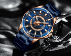 Men's  Modern Sports Waterproof Watch Luxury Unique Design  Fluorescent Hands Perfect Gift Stevvex