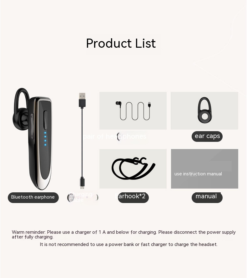 Bluetooth Headset Bluetooth 5.0 Earpiece Dual Mic Noise Cancelling Bluetooth Earpiece 16Hrs Talktime Wireless Headset Hands-Free Earphone for Truck Driver Handsfree Headphones Mini Wireless Earphone Earbud Earpiece Stevvex