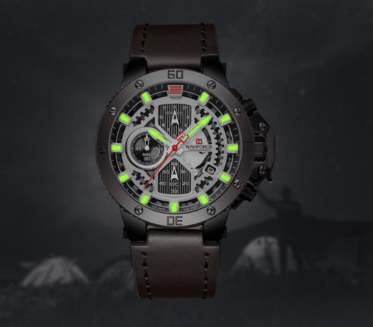 Men's Casual Waterproof Watch With Chronometers And Fluorescent Hands Excellent Design Perfect Gift - SJB-DIAMOND ELITES