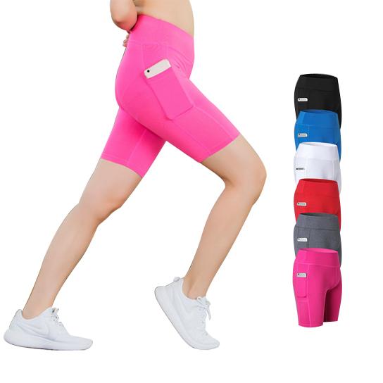 Yoga Shorts Stretchable With Phone Pocket - SJB-DIAMOND ELITES
