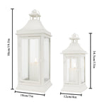 19.5''&13''Tall Set of 2 Outdoor Candle Lanterns Lootquake LLC