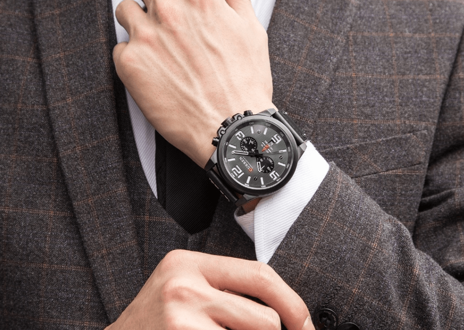 Retro  Waterproof Watch With Chronometers Steel Case And Leather Belts Unique Design Excellent Look Perfect Gift For Your Man Stevvex