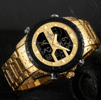 Mens Wrist Watch, Waterproof Analog Digital Watches Multifunction Stainless Steel Business Watches For Man Perfect Gift - SJB-DIAMOND ELITES