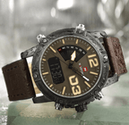 Men's Multifunction Digital Analog Waterproof Watch With Alarm And Automatic Time Zones Unique Design Excellent Gift - SJB-DIAMOND ELITES