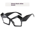 Oversized Square Cateye Polarized Sunglasses Big Trendy Style Fashionable Personality Big Frame Sunglasses New Fashionable & Popular Street Style Sunglasses For Women Stevvex