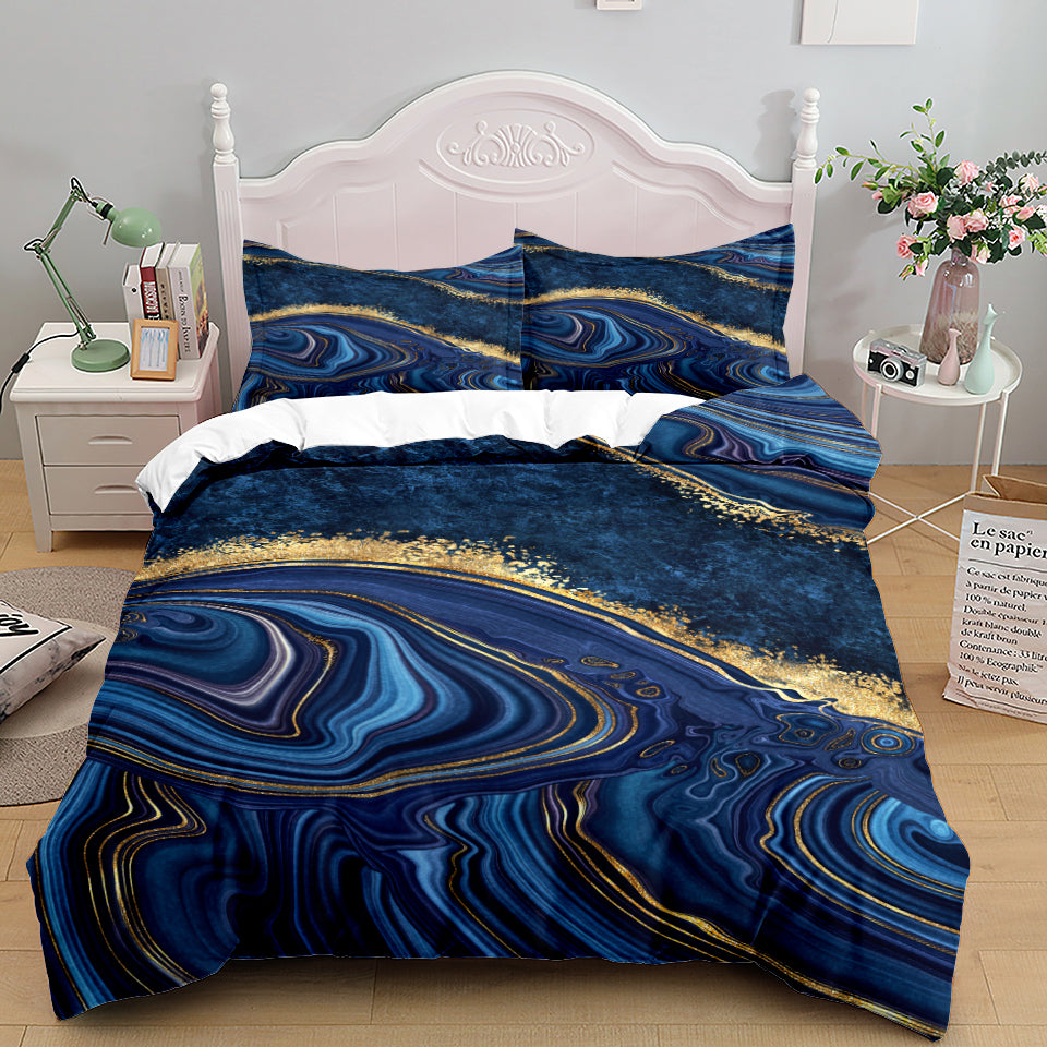 Bedding Home Textile Quilt Cover Three Piece Set Pi-Mart