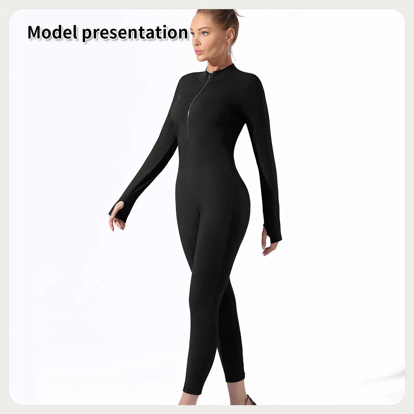 Women's Fashion Simple Solid Color Bodysuit - SJB-DIAMOND ELITES
