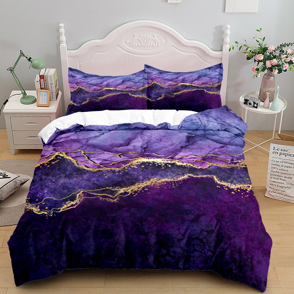 Bedding Home Textile Quilt Cover Three Piece Set Pi-Mart
