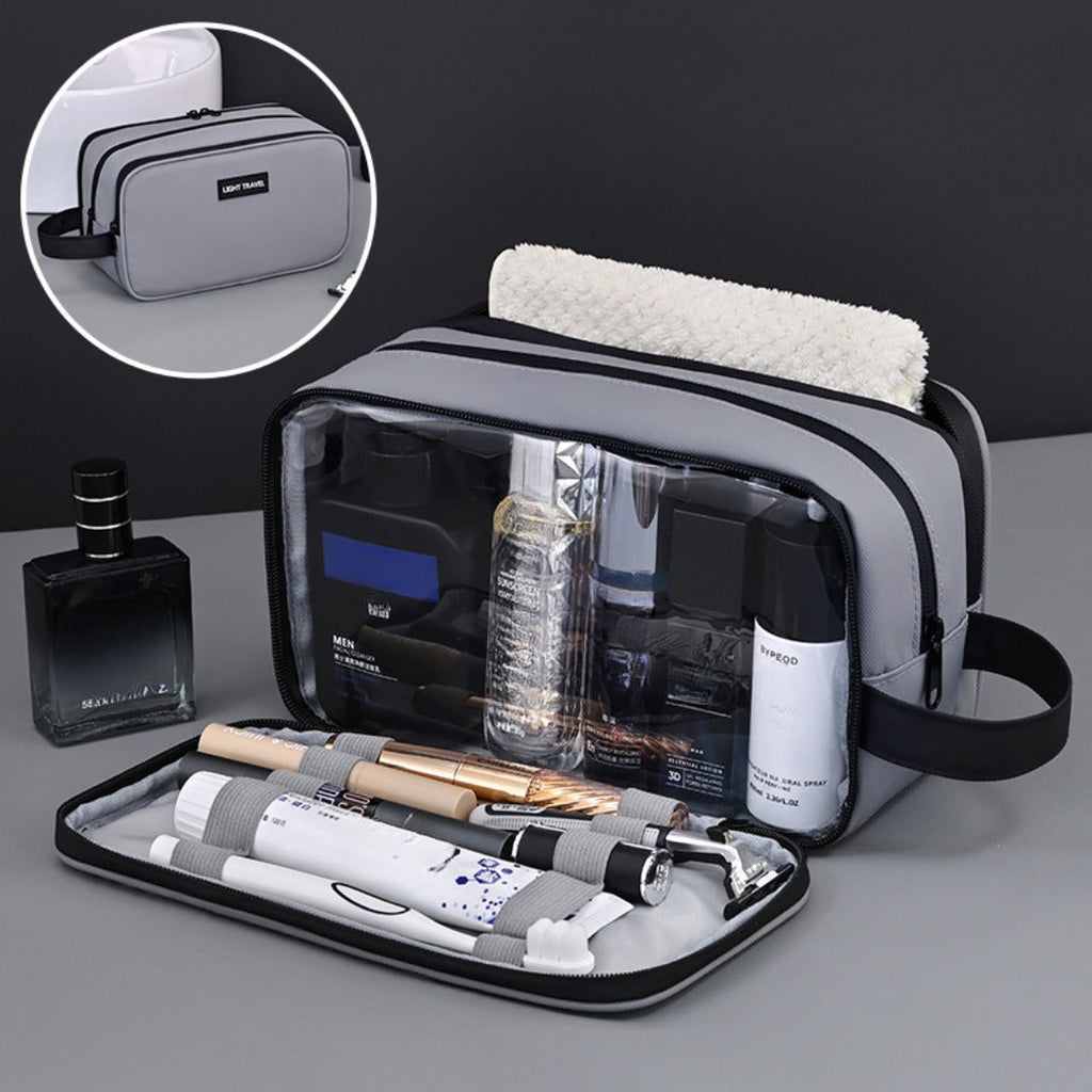 Three-Layer Large-Capacity Men's Toiletry Bag – Travel Portable Cosmetic Storage Bag with Compartments for College Dorm, Camp, Gym – Perfect for Organized Packing - SJB-DIAMOND ELITES
