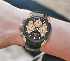 Men's  Waterproof Stainless Steel Watch With Chronometers Business Style Wristwatch Unique Design Perfect Gift - SJB-DIAMOND ELITES